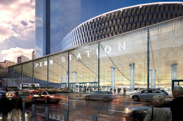 Cuomo also wants to acquire the MSG Theater to create a new entrance to Penn Station on 8th Avenue. Here is a rendering of that.